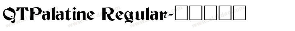QTPalatine Regular字体转换